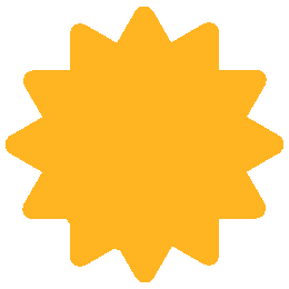 A yellow star